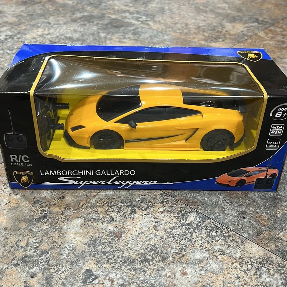 Brand new remote control Lamborghini Gallardo superleggera orange sports car